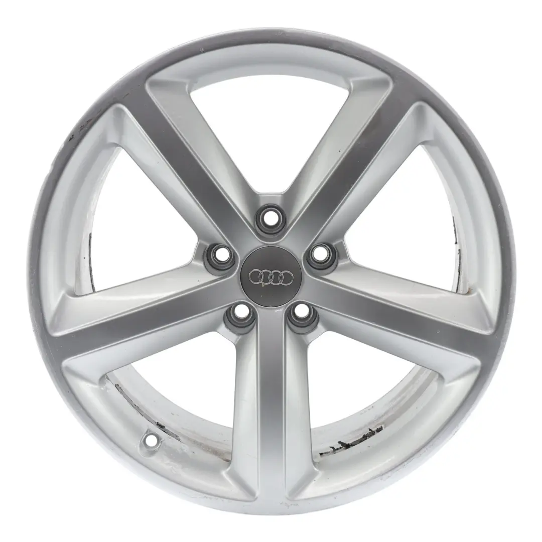 Felga Aluminiowa Srebrna 18" 8.5J ET29 Star Spoke do Audi A5 8T o numerze 8T0601025CG Audi A5 8T Felga Aluminiowa Srebrna 18" 8.5J ET29 Star Spoke - SKU 8T0601025CG-3 - Numer Części 8T0601025CG