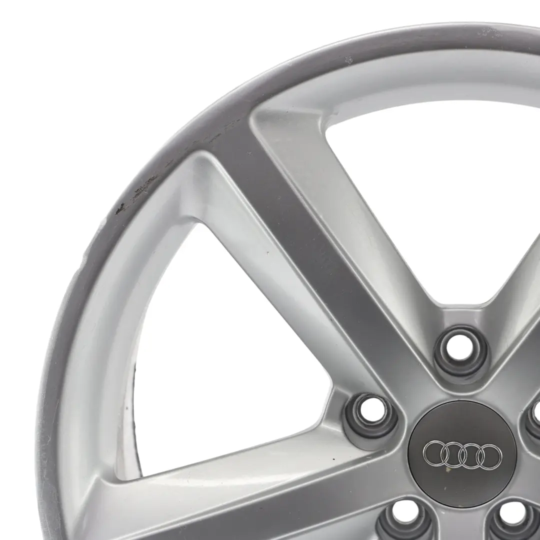 Audi A5 8T Cerchione Lega Argento 18" 8.5J ET:29 Star Spoke - SKU 8T0601025CG-3 - Numero di parte 8T0601025CG