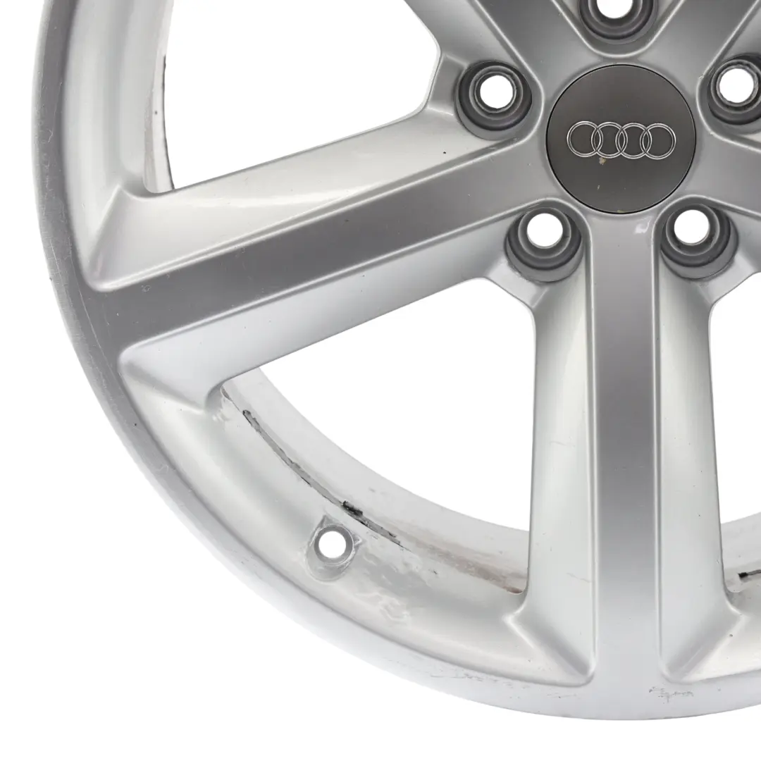 Audi A5 8T Llanta Aleación Plata 18" 8.5J ET:29 Star Spoke - SKU 8T0601025CG-3 - Número de pieza 8T0601025CG