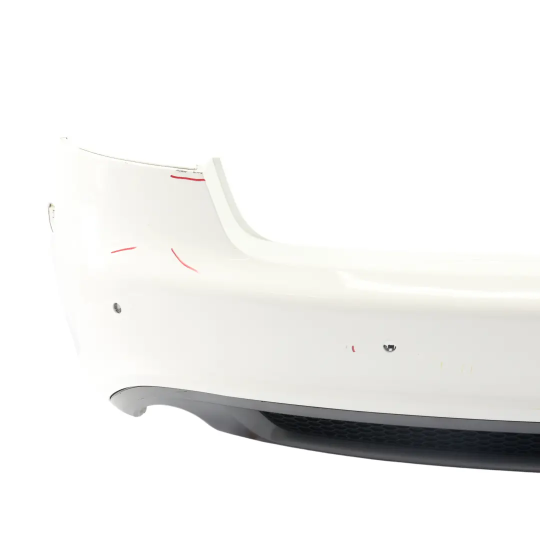 Audi A5 S5 8T 8F Rear Bumper Trim Panel Covering Ibis White - Y9C - SKU 8T0807303C-IWH2 - Part number 8T0807303C