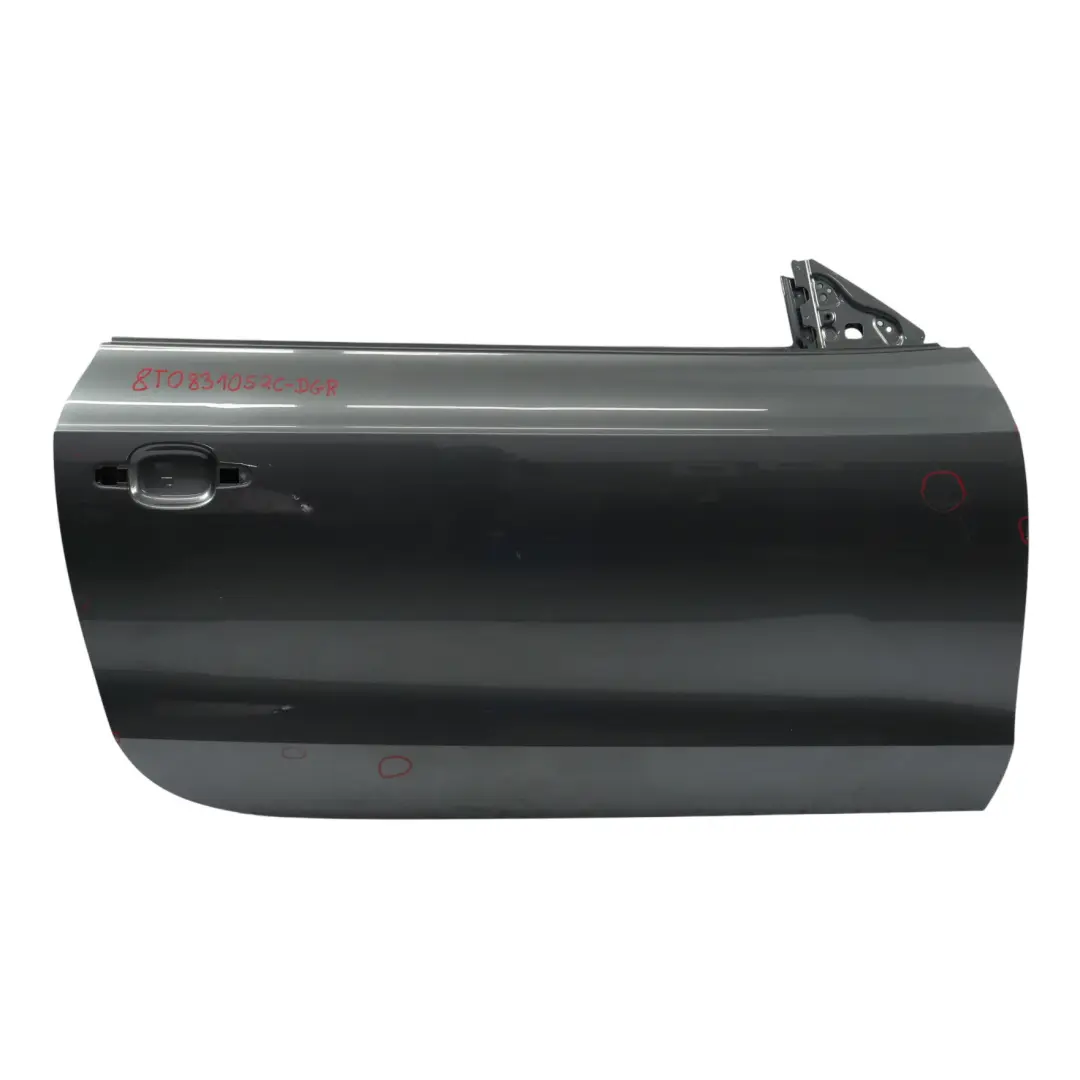 Puerta Delantera Derecha Gris Daytona Perlado Z7S para Audi A5 8T Coupe con número de pieza 8T0831052C Audi A5 8T Coupe Puerta Delantera Derecha Gris Daytona Perlado Z7S - SKU 8T0831052C-DGR - Número de pieza 8T0831052C