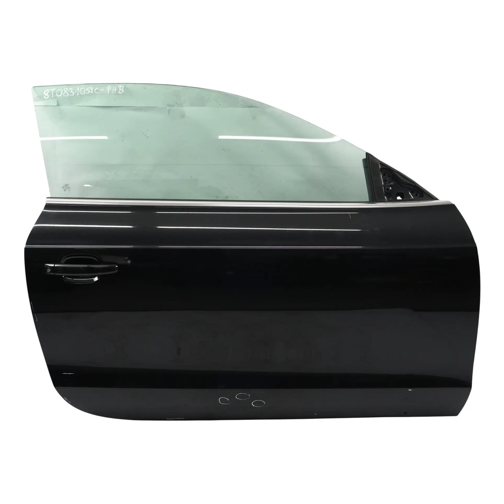 Audi A5 8T Coupe Door Front Right O/S Covering Panel Phantom Black - Z9Y