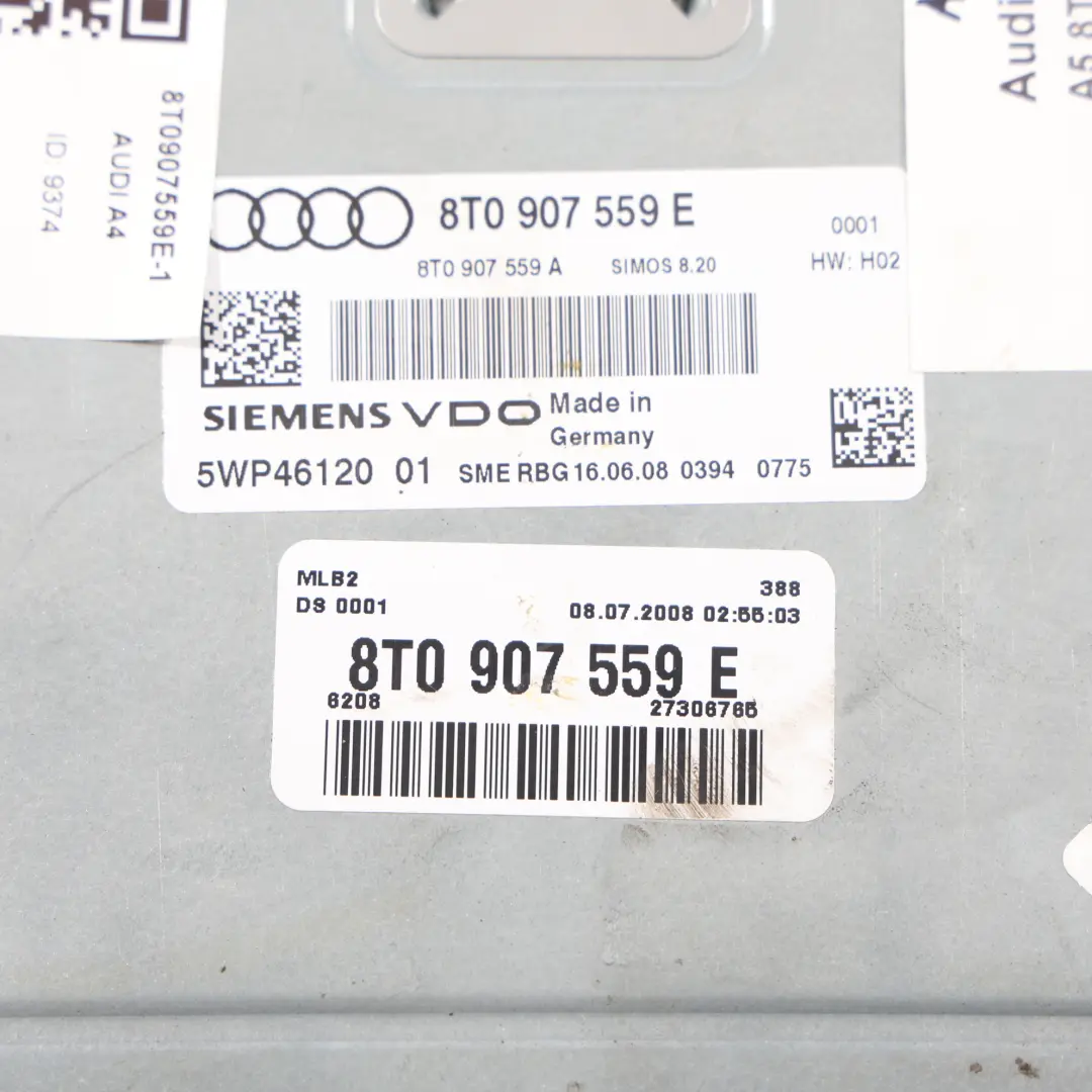 265KM CALA Quattro Sterownik Silnika Automat do Audi A5 8T 3.2 FSI o numerze 8T0907559E Audi A5 8T 3.2 FSI 265KM CALA Quattro Sterownik Silnika Automat - SKU 8T0907559E-1 - Numer Części 8T0907559E