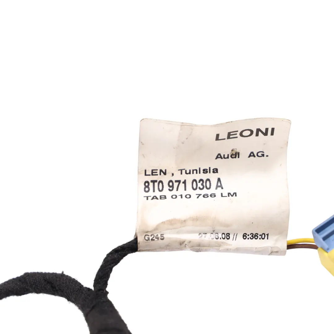 Door Wiring Loom Connector Cable Passenger Side to Audi A5 8T Coupe with Part number 8T0971030A Audi A5 8T Coupe Door Wiring Loom Connector Cable Passenger Side - SKU 8T0971030A - Part number 8T0971030A