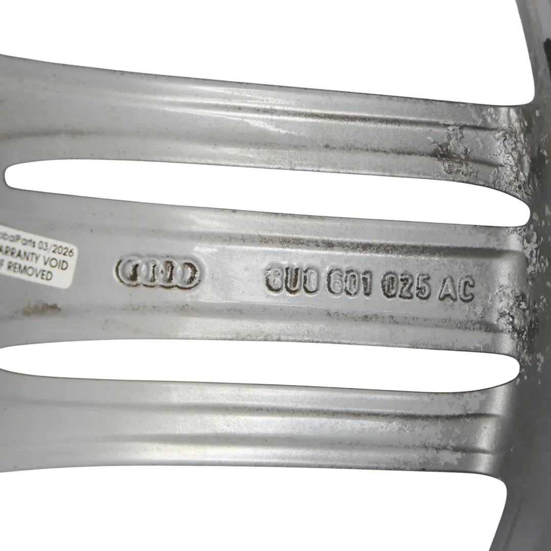 Rim Alloy Silver 19" ET:36 8,5J to Audi Q3 8U Wheel with Part number 8U0601025AC Audi Q3 8U Wheel Rim Alloy Silver 19" ET:36 8,5J - SKU 8U0601025AC-2 - Part number 8U0601025AC