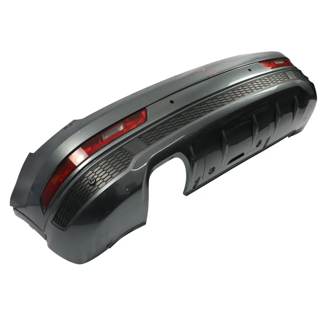 Bumper Trim Panel Covering Daytona Grey Pearl Effect - Z7S to Audi Q3 8U Rear with Part number 8U0807067F Audi Q3 8U Rear Bumper Trim Panel Covering Daytona Grey Pearl Effect - Z7S - SKU 8U0807067F-DGR - Part number 8U0807067F