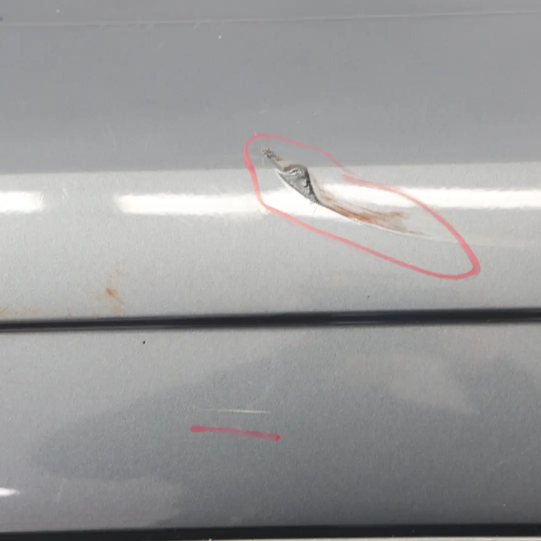 Bumper Covering Trim Panel Monsoon Grey Metallic - X7R to Audi Q3 8U Rear with Part number 8U0807067F Audi Q3 8U Rear Bumper Covering Trim Panel Monsoon Grey Metallic - X7R - SKU 8U0807067F-MOG - Part number 8U0807067F