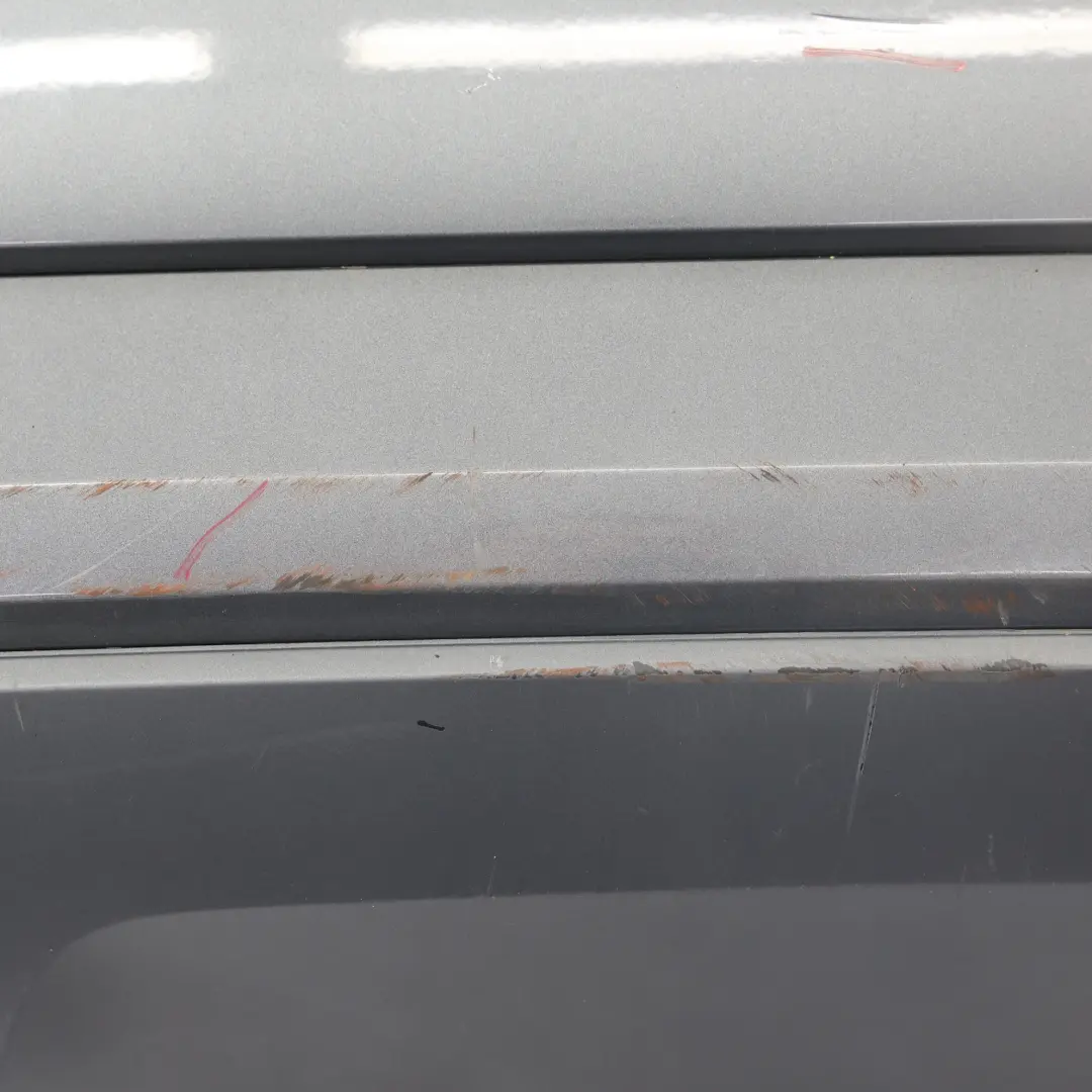 Bumper Covering Trim Panel Monsoon Grey Metallic - X7R to Audi Q3 8U Rear with Part number 8U0807067F Audi Q3 8U Rear Bumper Covering Trim Panel Monsoon Grey Metallic - X7R - SKU 8U0807067F-MOG - Part number 8U0807067F