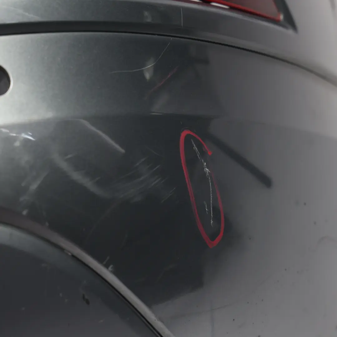 Bumper Covering Trim Panel Monsoon Grey Metallic - X7R to Audi Q3 8U Rear with Part number 8U0807067F Audi Q3 8U Rear Bumper Covering Trim Panel Monsoon Grey Metallic - X7R - SKU 8U0807067F-MOG - Part number 8U0807067F