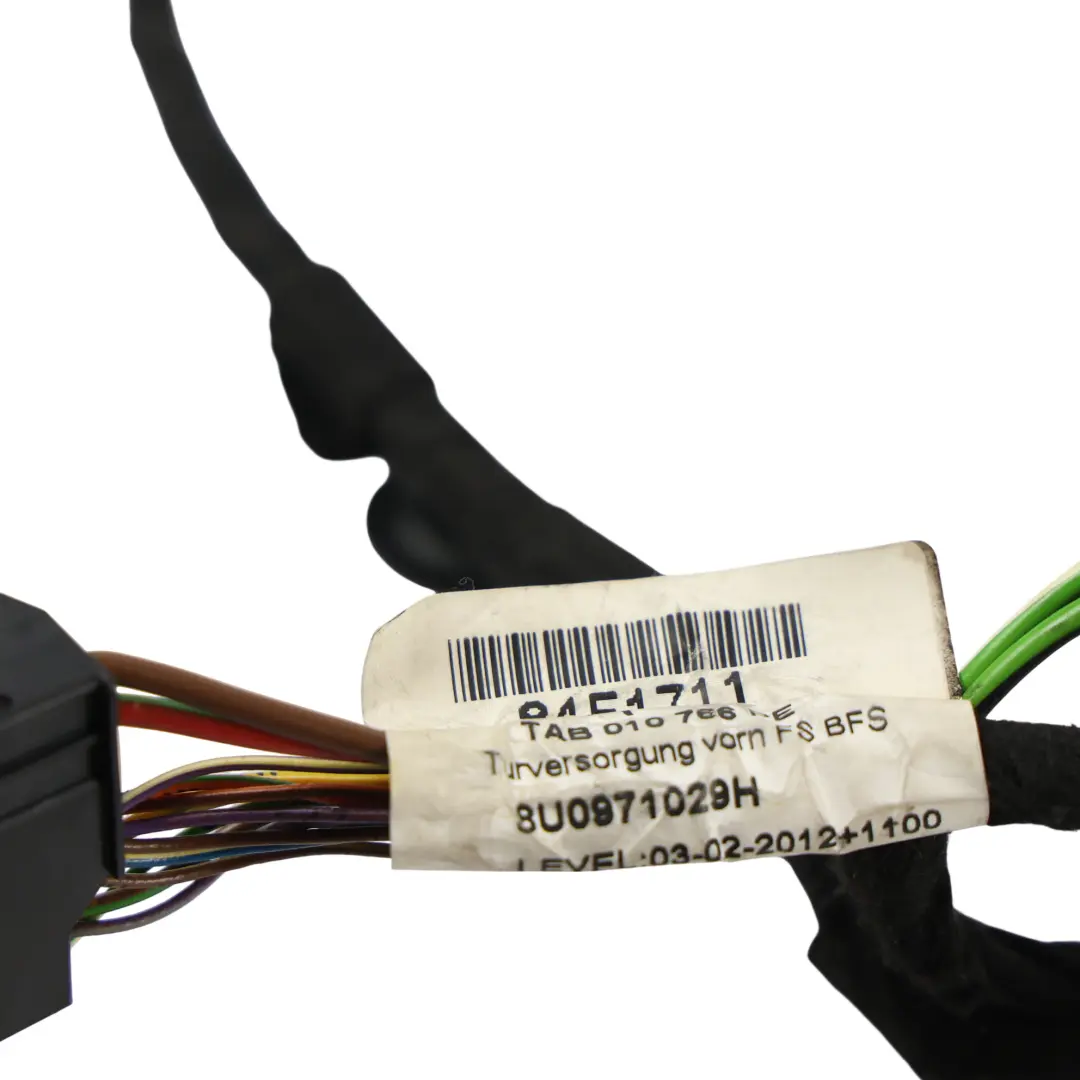 Audi Q3 8U Vordertür Kabelbaum Fahrerseite - SKU 8U0971029H - Teilenummer 8U0971029H