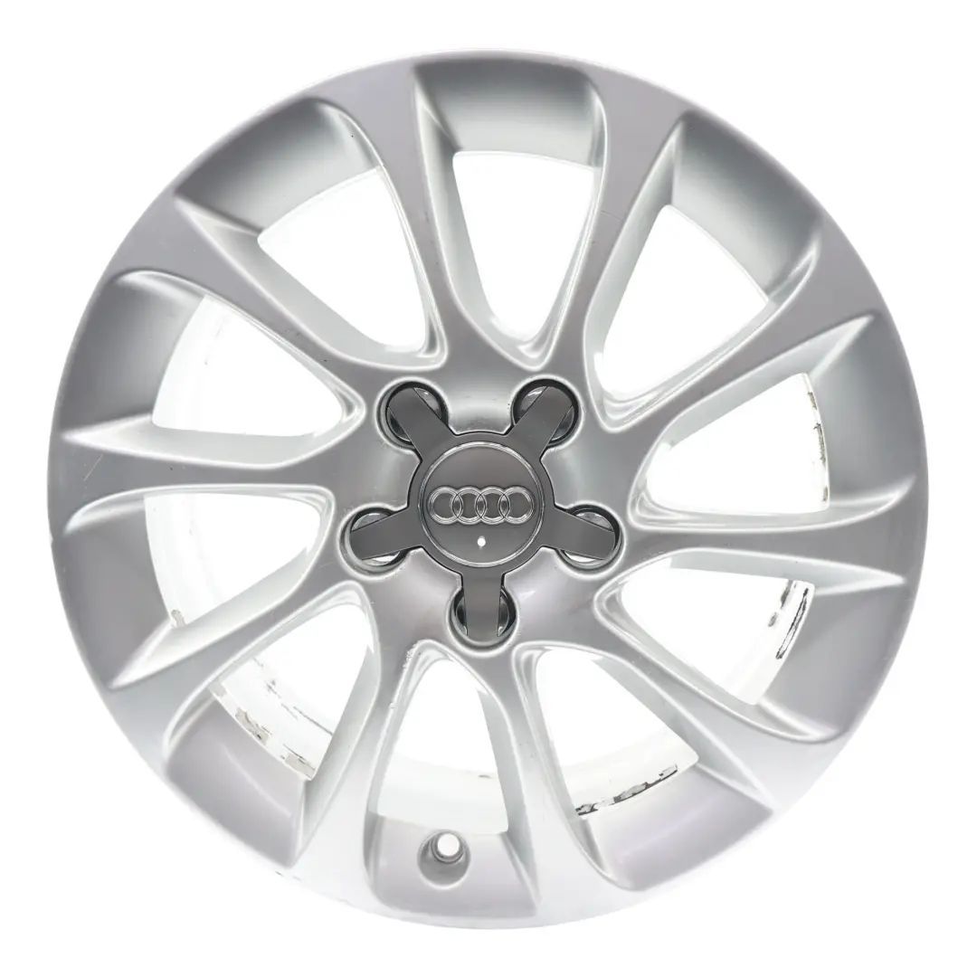 Audi A3 8V Silberne Leicht Metall Felge 16" 6.5J ET46 8V0601025BM - SKU 8V0601025BM-2 - Teilenummer 8V0601025BM-2