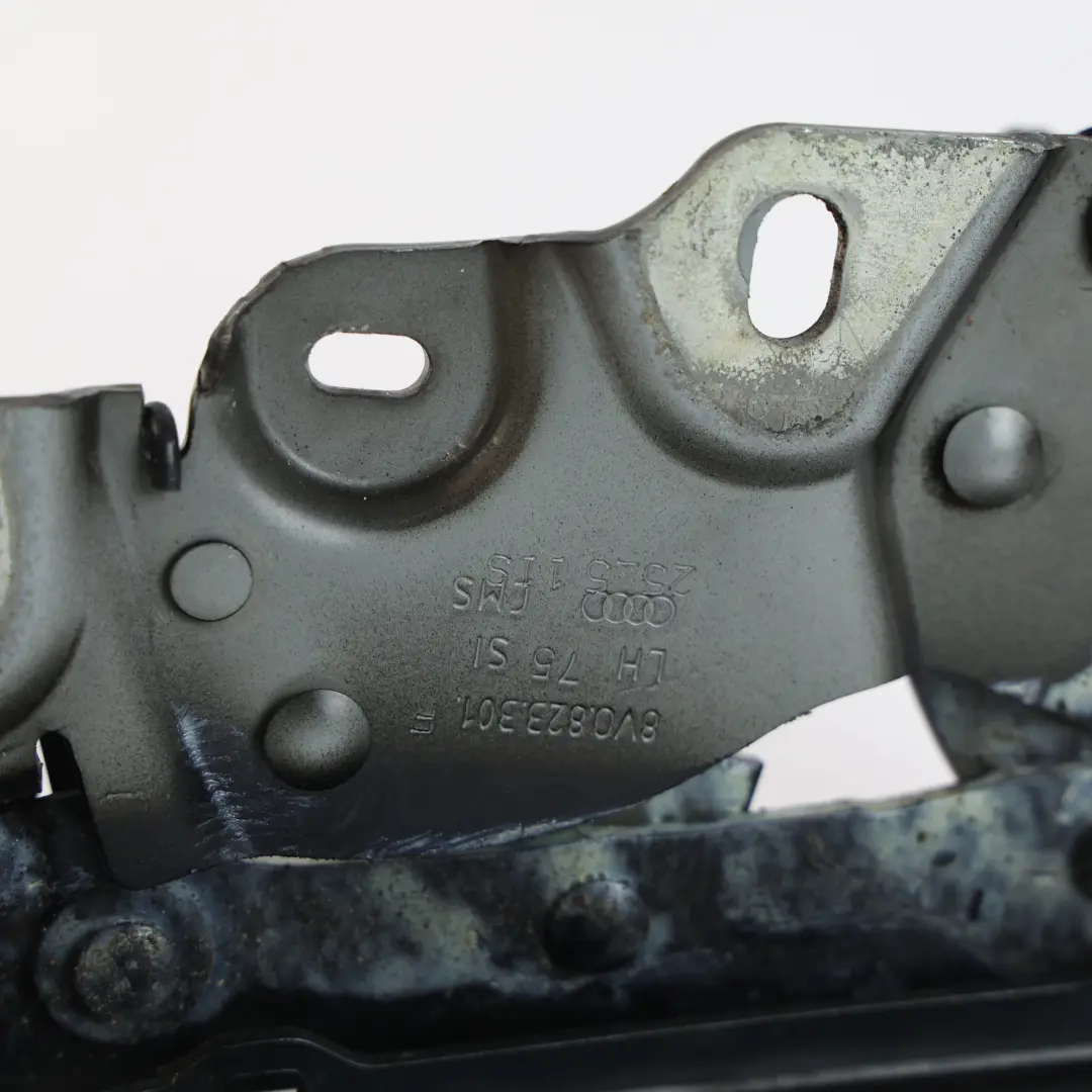 Audi A3 8V Front Bonnet Hood Hinge Left N/S Mythical Black - Y9T - SKU 8V0823301F-MYB - Part number 8V0823301F