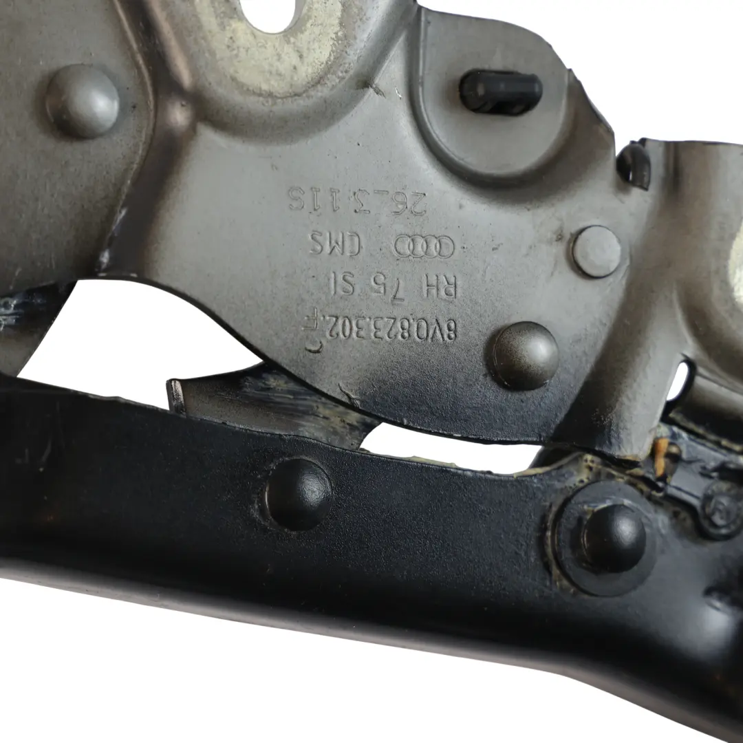 Audi A3 8V Cerniera Cofano Anteriore Destra Nero Mitico Y9T - SKU 8V0823302F-MYB - Numero di parte 8V0823302F