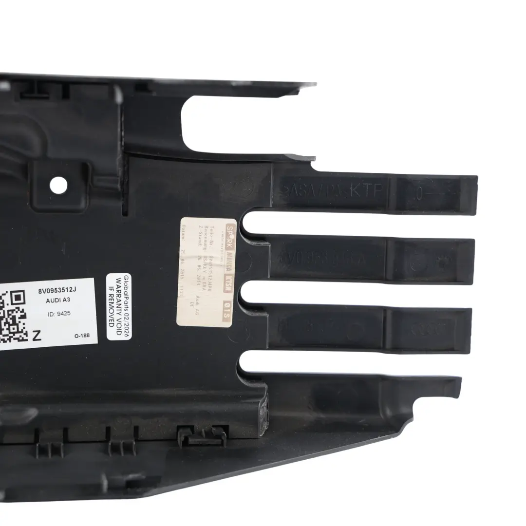 Steering Column Lower Cover Trim Surround Panel to Audi A3 8V with Part number 8V0953512J Audi A3 8V Steering Column Lower Cover Trim Surround Panel - SKU 8V0953512J - Part number 8V0953512J