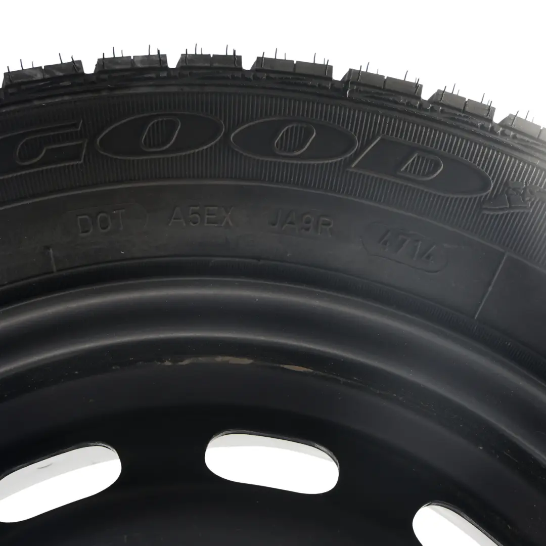 Ersatzrad 14" 5,5J ET:37,5 Reifen 175/65/R14 Goodyear für Ford Fiesta MK7 mit Teilenummer 8V21BC Ford Fiesta MK7 Ersatzrad 14" 5,5J ET:37,5 Reifen 175/65/R14 Goodyear - SKU 8V21BC-14307 - Teilenummer 8V21BC