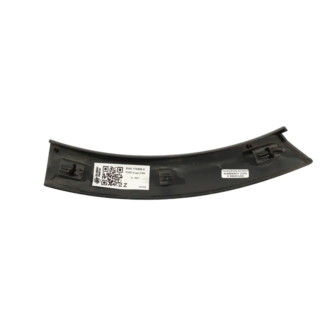 C394 Rear Bumper Cover Wheel Arch Fender Trim Left N/S to Ford Kuga with Part number 8V41-17A899-A Ford Kuga C394 Rear Bumper Cover Wheel Arch Fender Trim Left N/S - SKU 8V41-17A899-A - Part number 8V41-17A899-A