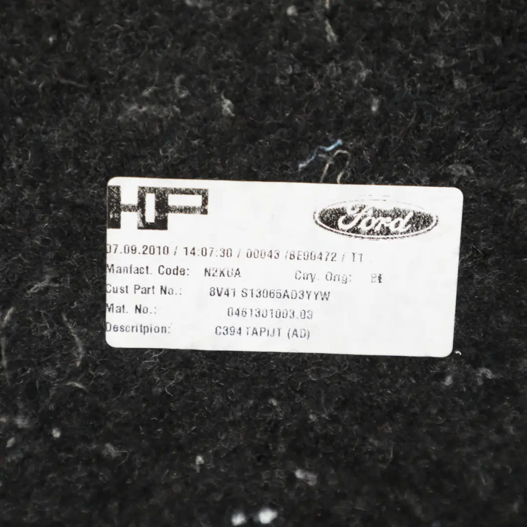 Ford Kuga MK1 C934 Tapis de Coffre Arrière Panneau de Protection - SKU 8V41-S13065-AD - Numéro de pièce 8V41-S13065-AD