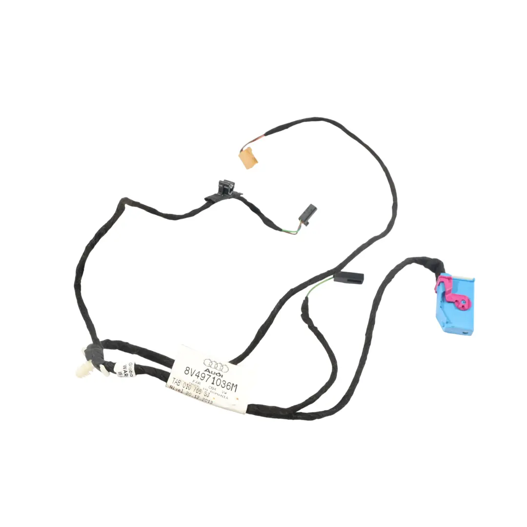 Arnés Cableado Puerta Delantero Lado Pasajero para Audi A3 8V con número de pieza 8V4971036M Audi A3 8V Arnés Cableado Puerta Delantero Lado Pasajero - SKU 8V4971036M - Número de pieza 8V4971036M