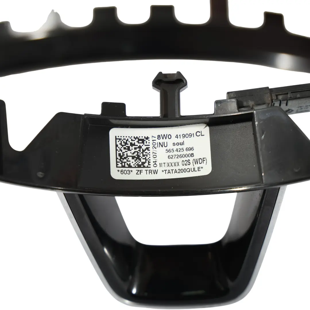 Steering Wheel Multifunction Switch Button Surround Cover to Audi A3 8V with Part number 8W0419689 Audi A3 8V Steering Wheel Multifunction Switch Button Surround Cover - SKU 8W0419689-1 - Part number 8W0419689