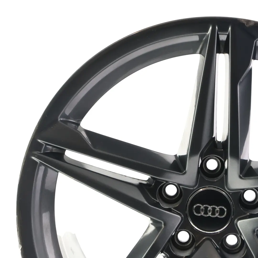 Alloy Wheel Rim Grey 18" 8.5J ET:29 5 Double Spoke to Audi A5 S5 F5 with Part number 8W0601025DE Audi A5 S5 F5 Alloy Wheel Rim Grey 18" 8.5J ET:29 5 Double Spoke - SKU 8W0601025DE-3 - Part number 8W0601025DE