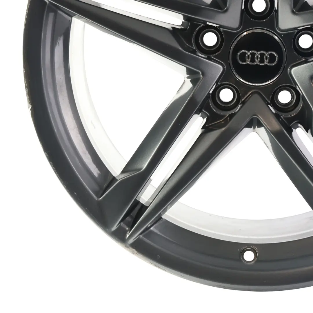 Audi A5 S5 F5 Alu Felge Grau 18" 8.5J ET:29 5 Doppelte Speiche - SKU 8W0601025DE-3 - Teilenummer 8W0601025DE