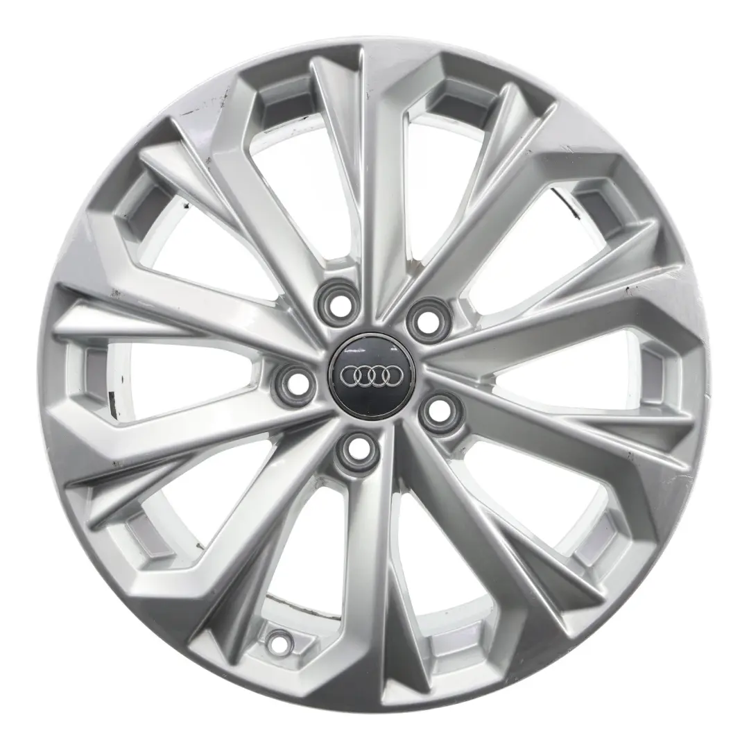 Alloy Rim Silver 17" 7J ET:38 10-Spoke to Audi A4 B9 8W Wheel with Part number 8W0601025L Audi A4 B9 8W Wheel Alloy Rim Silver 17" 7J ET:38 10-Spoke - SKU 8W0601025L-1 - Part number 8W0601025L