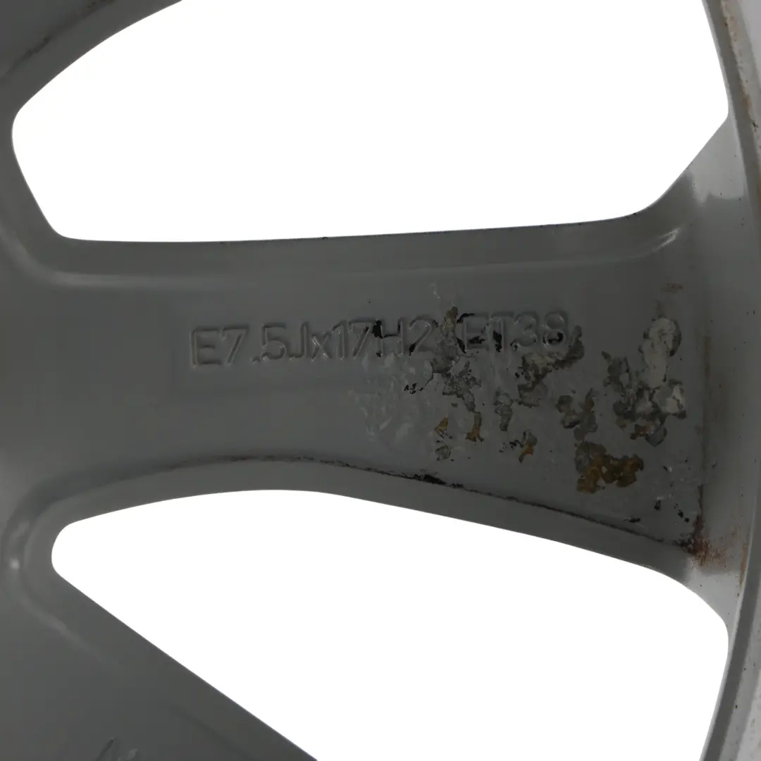 Audi A4 B9 8W Cerchio In Lega Argento 17" 7J ET:38 10 Razze - SKU 8W0601025L-2 - Numero di parte 8W0601025L