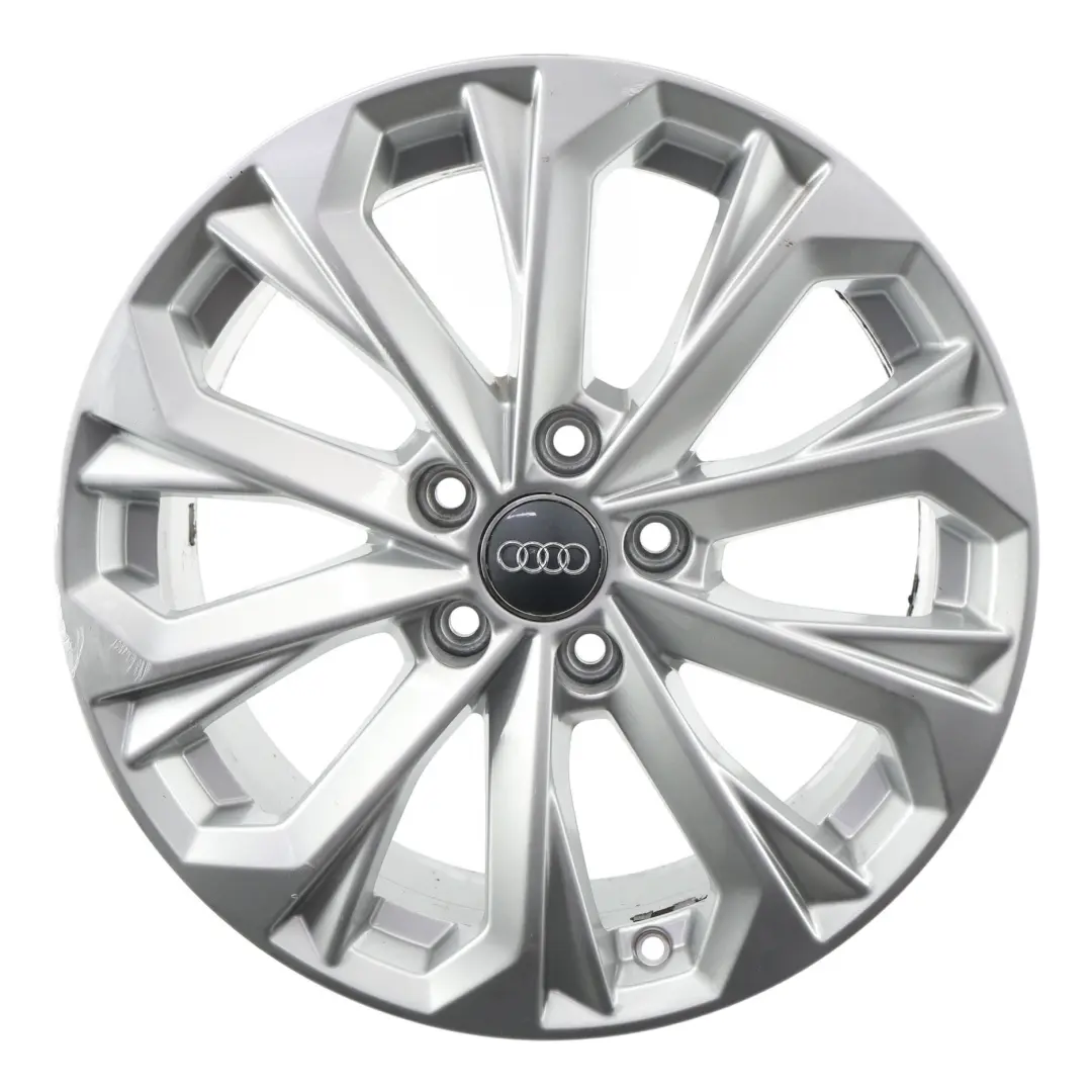 Audi A4 B9 8W Silver Wheel Alloy Rim 17" 7J ET:38 10-Spoke - SKU 8W0601025L-3 - Part number 8W0601025L