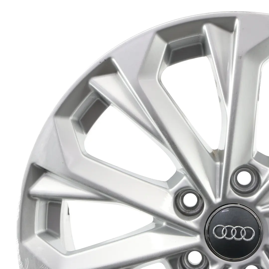 Alloy Rim 17" 7J ET:38 10-Spoke to Audi A4 B9 8W Silver Wheel with Part number 8W0601025L Audi A4 B9 8W Silver Wheel Alloy Rim 17" 7J ET:38 10-Spoke - SKU 8W0601025L-3 - Part number 8W0601025L