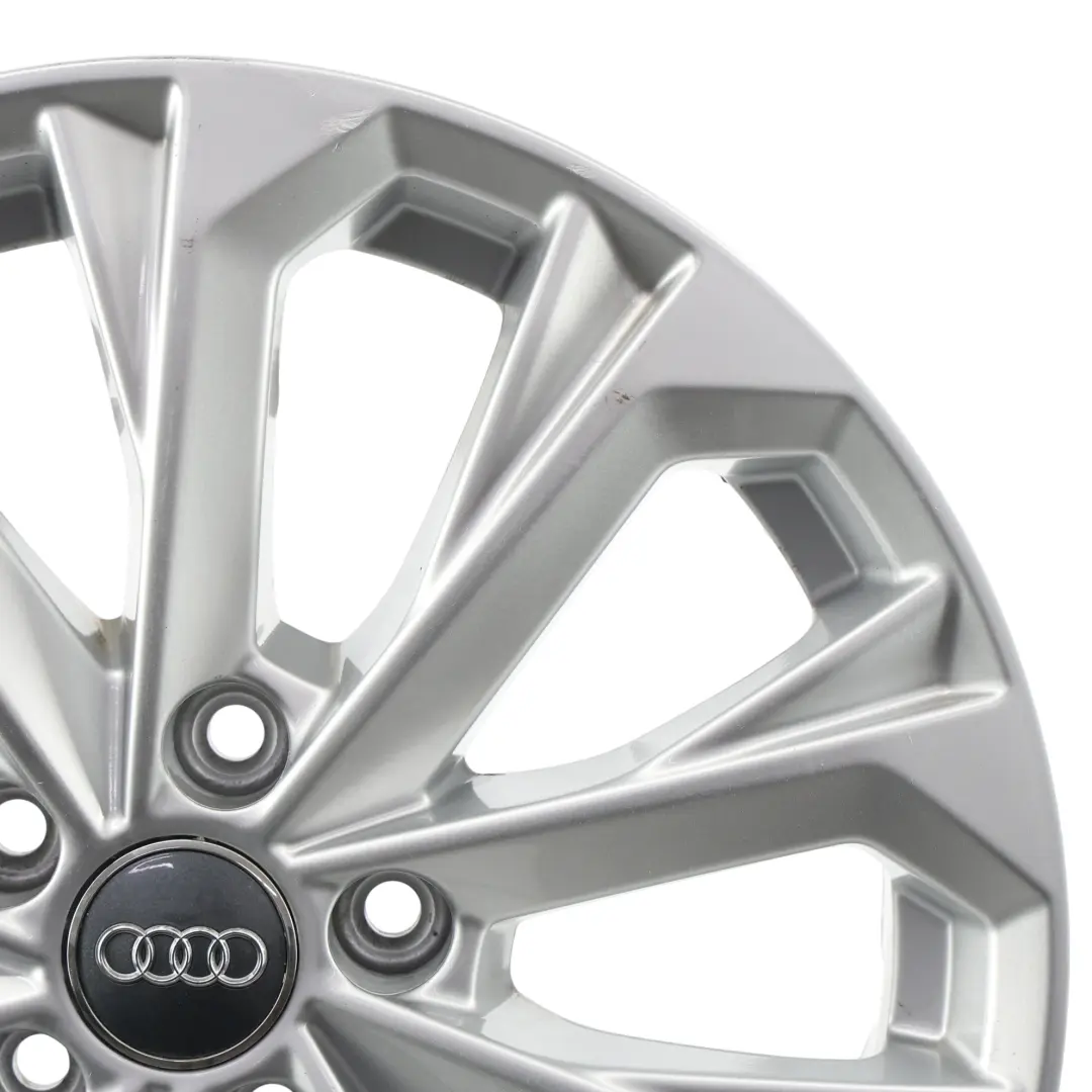 Audi A4 B9 8W Silver Wheel Alloy Rim 17" 7J ET:38 10-Spoke - SKU 8W0601025L-3 - Part number 8W0601025L