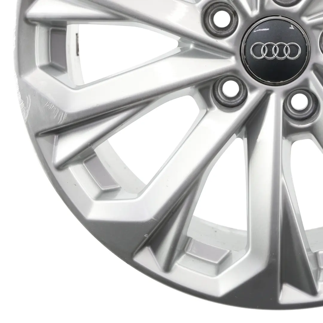 Audi A4 B9 8W Silver Wheel Alloy Rim 17" 7J ET:38 10-Spoke - SKU 8W0601025L-3 - Part number 8W0601025L