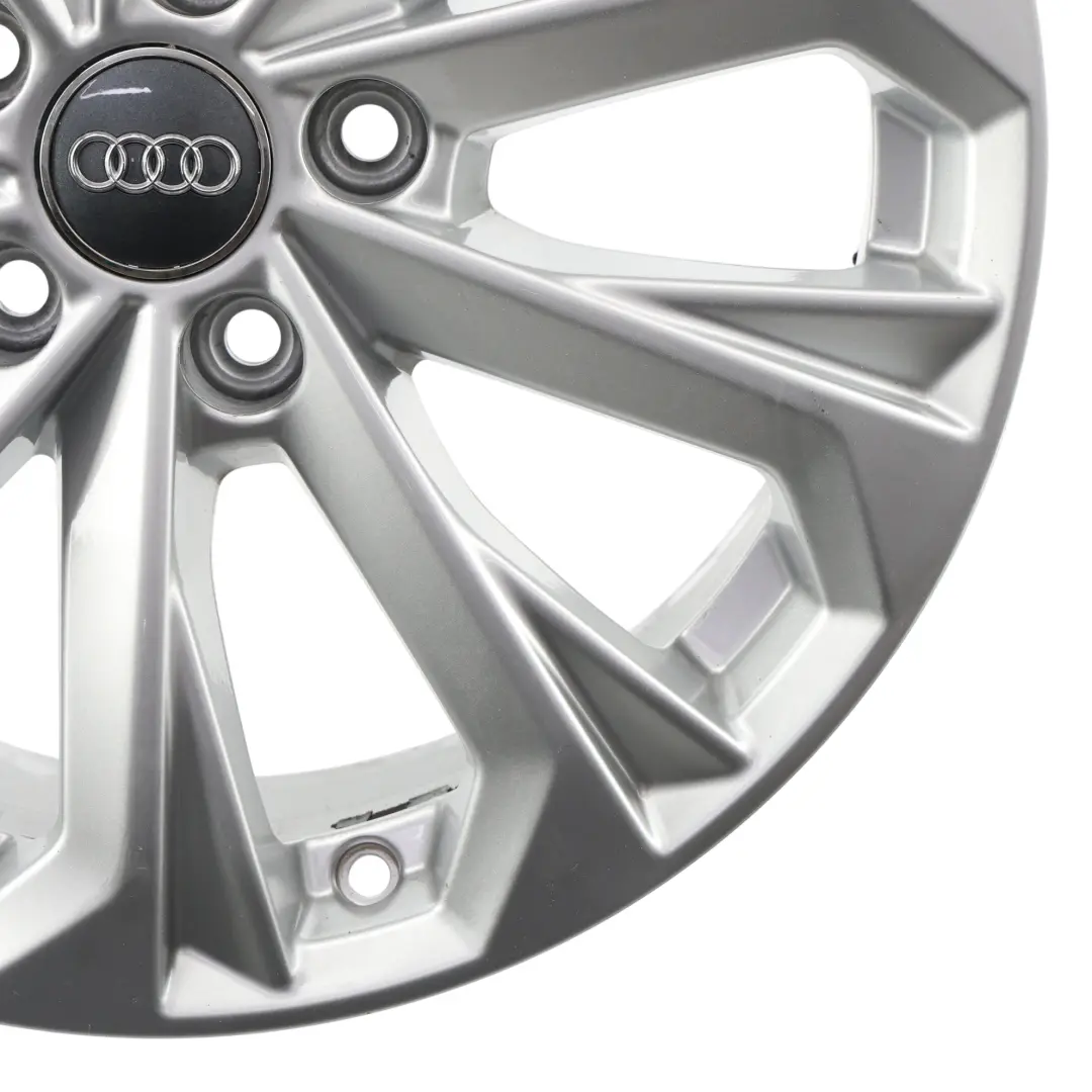 Audi A4 B9 8W Silver Wheel Alloy Rim 17" 7J ET:38 10-Spoke - SKU 8W0601025L-3 - Part number 8W0601025L