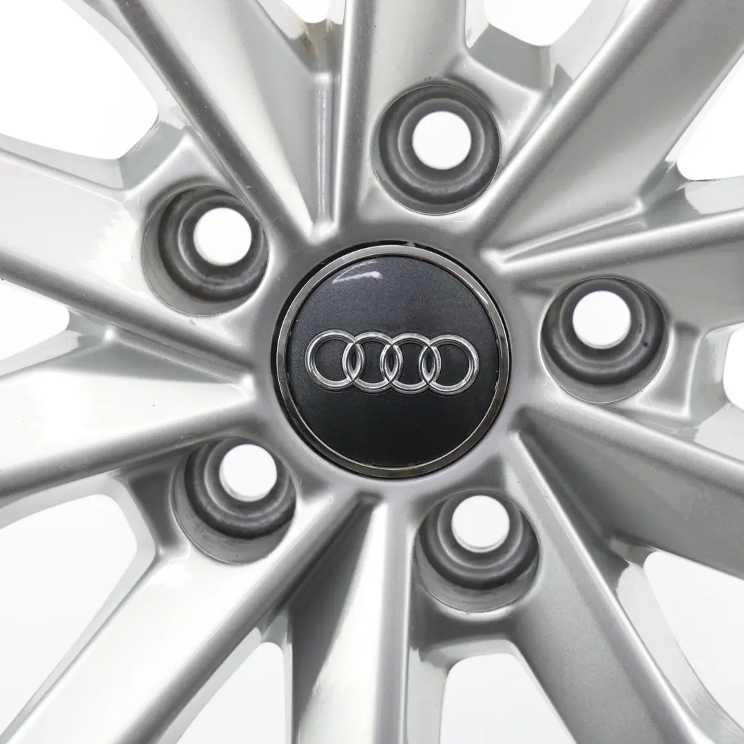 Audi A4 B9 8W Silver Wheel Alloy Rim 17" 7J ET:38 10-Spoke - SKU 8W0601025L-3 - Part number 8W0601025L