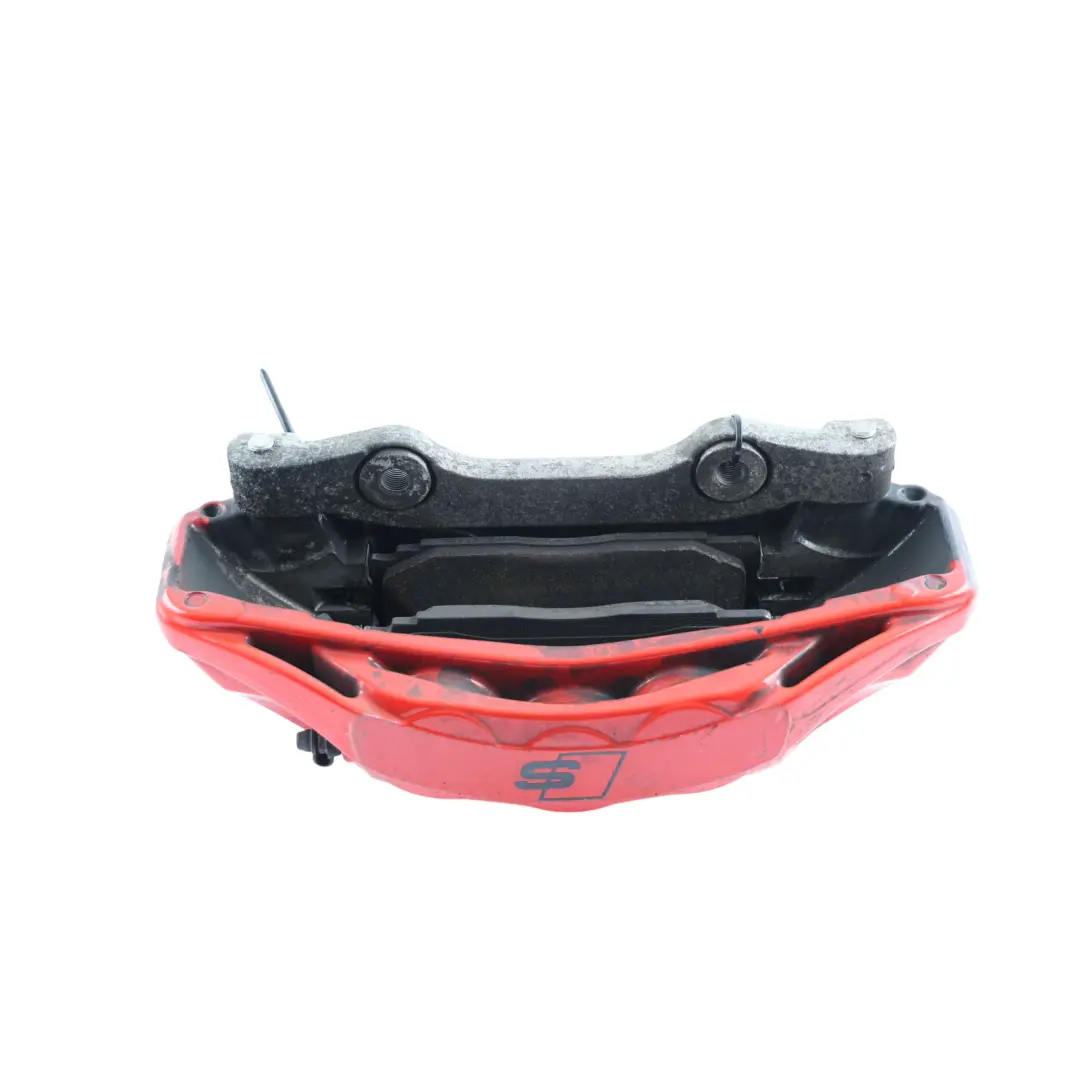 Audi S4 B9 S5 F5 Front Brake Caliper Housing 375x36mm Red Right O/S - SKU 8W0615108AJ - Part number 8W0615108AJ