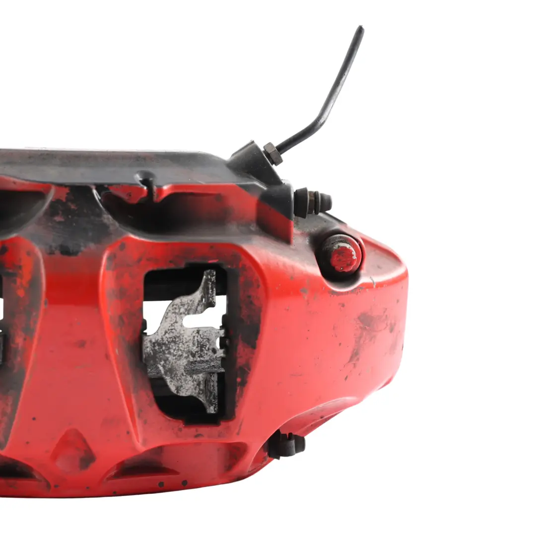 Front Brake Caliper Housing 375x36mm Red Right O/S to Audi S4 B9 S5 F5 with Part number 8W0615108AJ Audi S4 B9 S5 F5 Front Brake Caliper Housing 375x36mm Red Right O/S - SKU 8W0615108AJ - Part number 8W0615108AJ