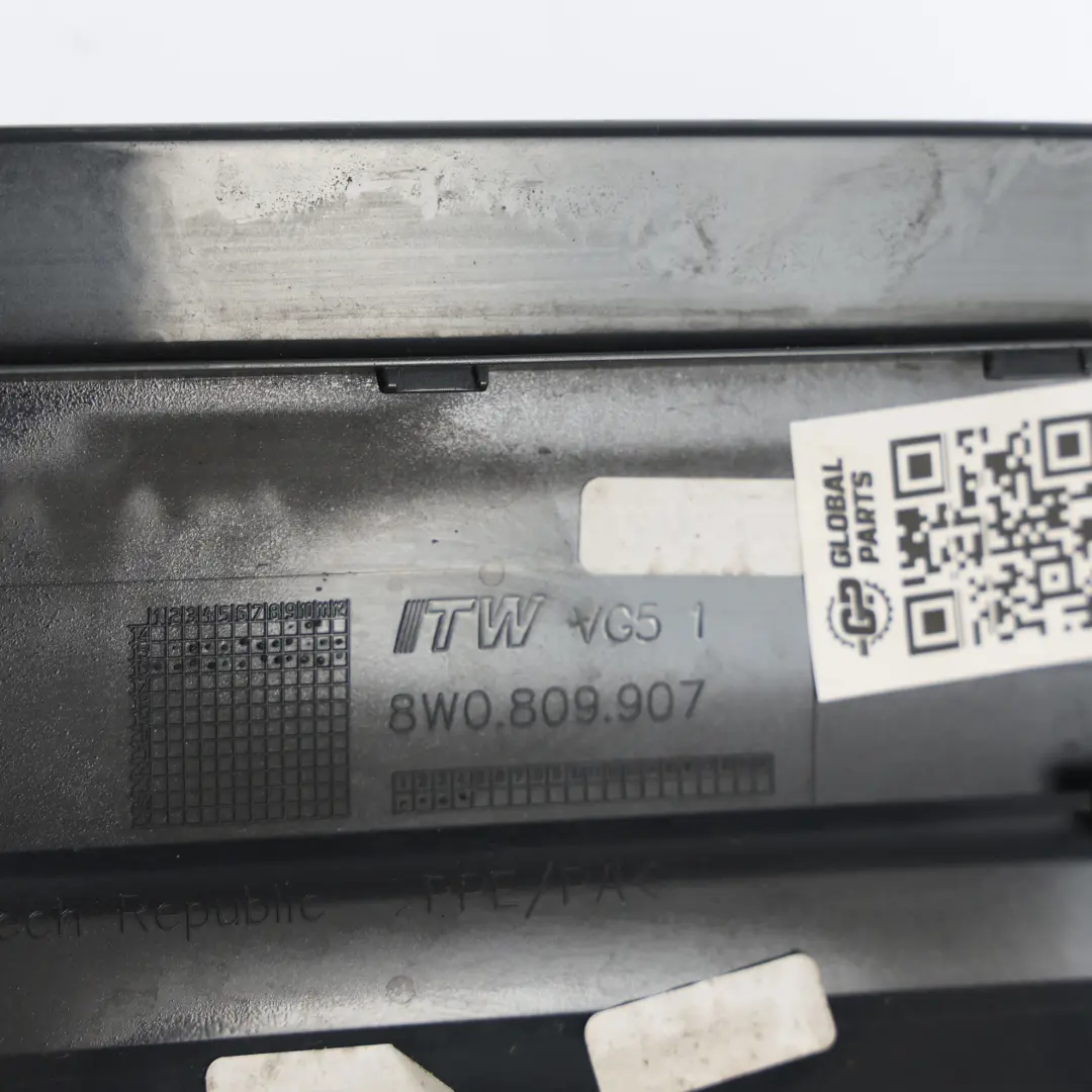 Audi A4 B9 Fuel Fill In Filler Flap Cap Cover Lid Manhattan Grey Metallic - X7L - SKU 8W0809907-MAGR - Part number 8W0809907