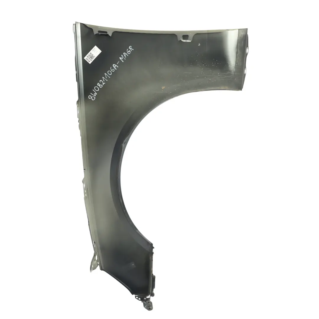 Audi A4 B9 Guardabarros Delantero Derecho Gris Manhattan Metalico X7L - SKU 8W0821106A-MAGR - Número de pieza 8W0821106A