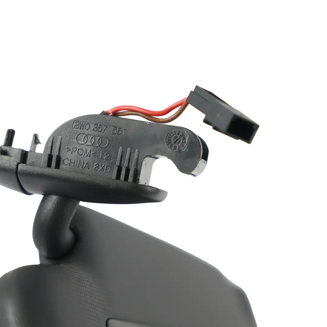 Audi A4 B9 A5 F5 Q5 FY Sun Visor Mirror Cover Panel Black Left N/S - SKU 8W0857551AB-3 - Part number 8W0857551AB