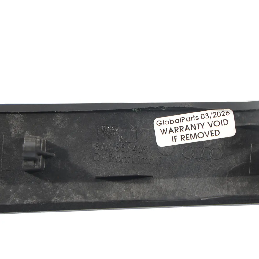 Audi A4 B9 Moldura Decorativa Puerta Delantera Aluminio Izquierda - SKU 8W0867409-1 - Número de pieza 8W0867409