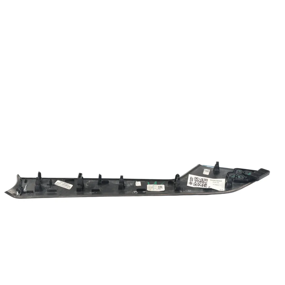 Audi A4 B9 A5 F5 Türverkleidung Abdeckung Links Schwarz Hochglanz - SKU 8W0867409AA - Teilenummer 8W0867409AA