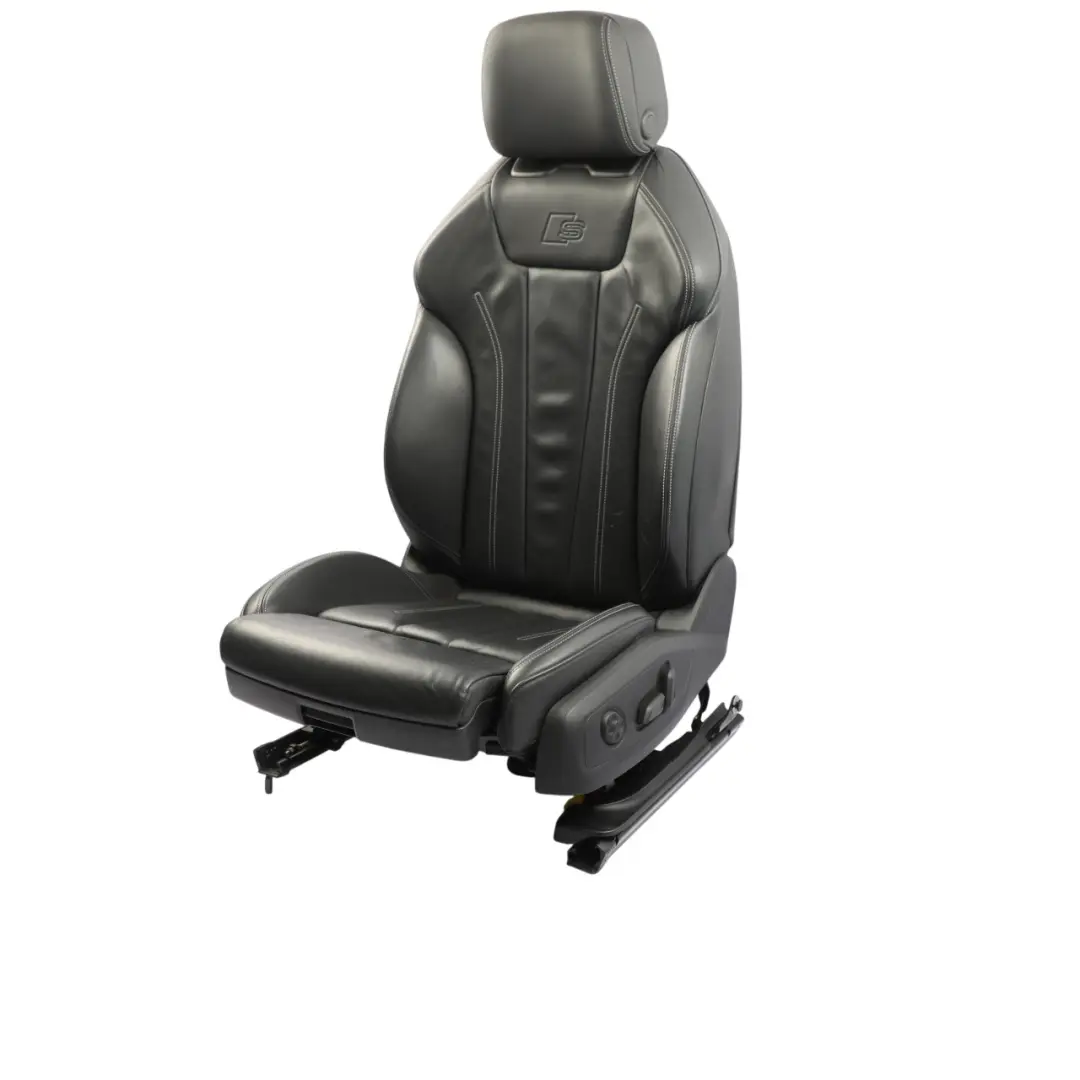 Interior Front Seat Heated Leather Soul Black Left N/S to Audi A4 B9 A5 F5 S-Line with Part number 8W0881805L Audi A4 B9 A5 F5 S-Line Interior Front Seat Heated Leather Soul Black Left N/S - SKU 8W0881805L-2 - Part number 8W0881805L
