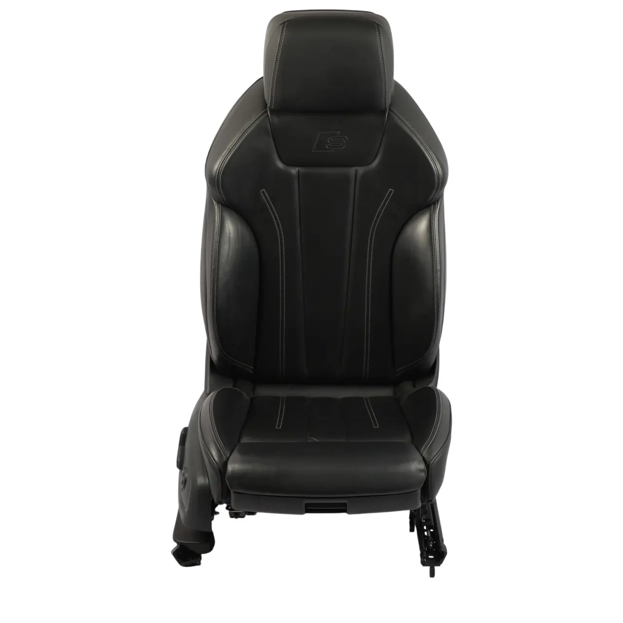 Audi A4 B9 A5 F5 S-Line Interior Front Seat Heated Leather Soul Black Right O/S