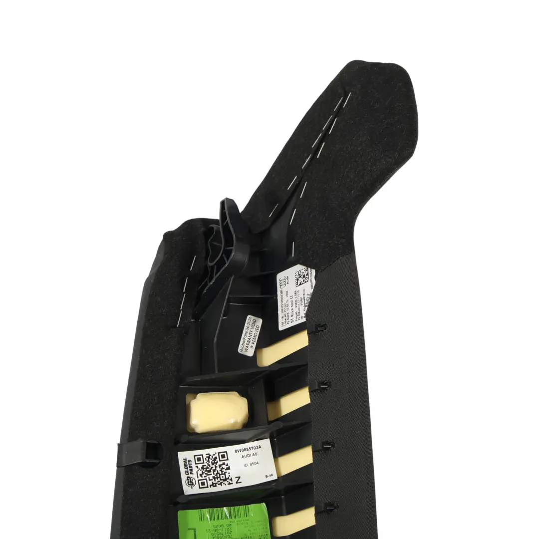 Audi A5 F5 Pannello Sedile Posteriore Nero Pelle Tessuto Sinistro - SKU 8W0885703A - Numero di parte 8W0885703A