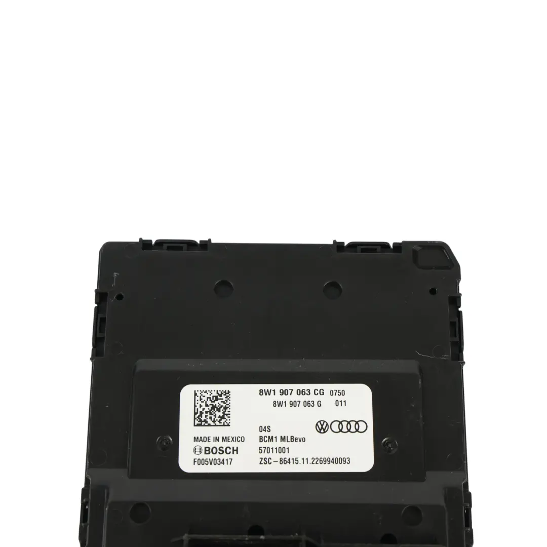 Audi A4 B9 A5 F5 Q5 FY Module Contrôle Carrosserie BCM ECU - SKU 8W1907063CG - Numéro de pièce 8W1907063CG