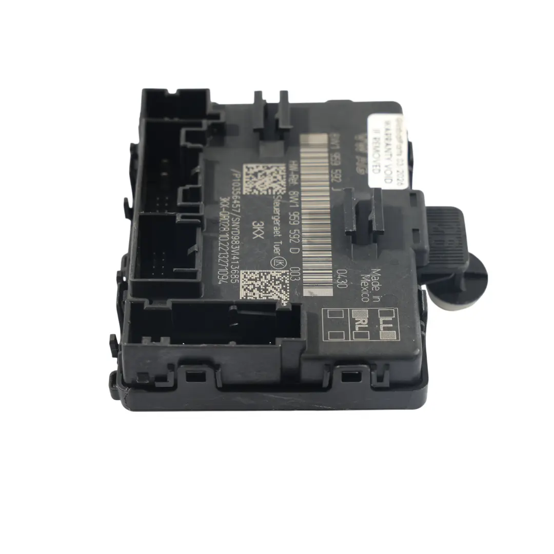 Audi Q5 FY Door Control Unit Front Passenger Side 8W1959592D - SKU 8W1959592J - Part number 8W1959592J