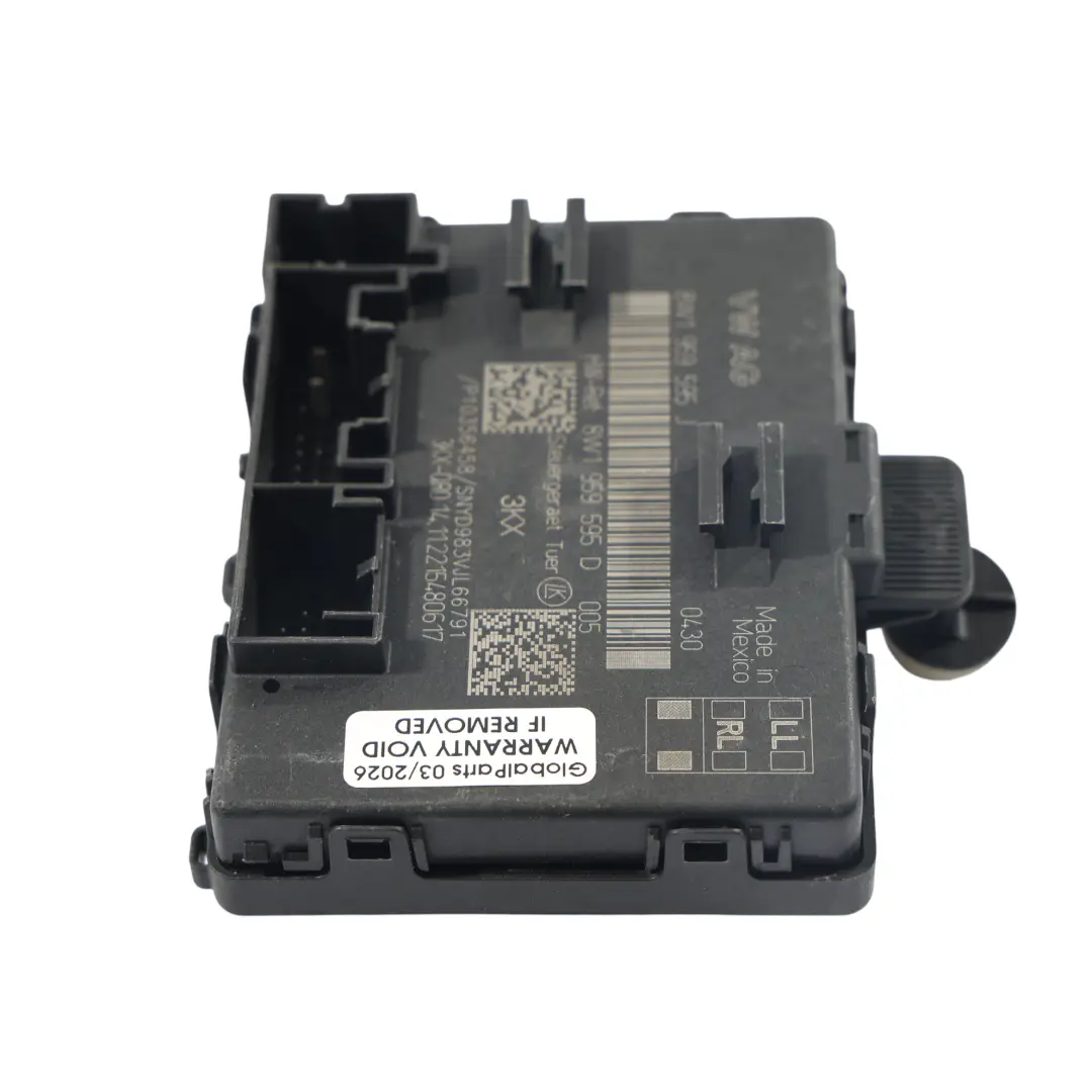 Módulo Control Puerta ECU Izquierda Derecha para Audi Q5 FY con número de pieza 8W1959595J Audi Q5 FY Módulo Control Puerta ECU Izquierda Derecha - SKU 8W1959595J - Número de pieza 8W1959595J