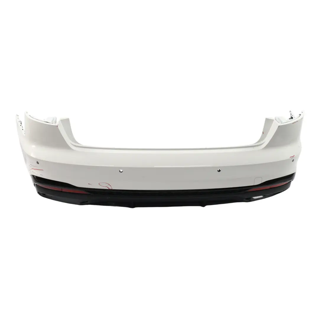 Audi A4 B9 Saloon Rear Bumper Trim Covering Panel Ibis White - Y9C - SKU 8W5807067K-IWH - Part number 8W5807067K