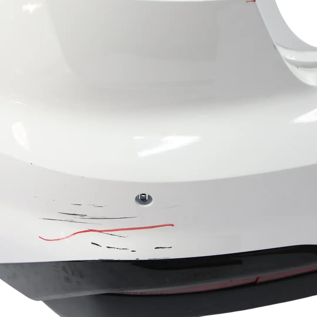 Bumper Trim Covering Panel Ibis White - Y9C to Audi A4 B9 Saloon Rear with Part number 8W5807067K Audi A4 B9 Saloon Rear Bumper Trim Covering Panel Ibis White - Y9C - SKU 8W5807067K-IWH - Part number 8W5807067K