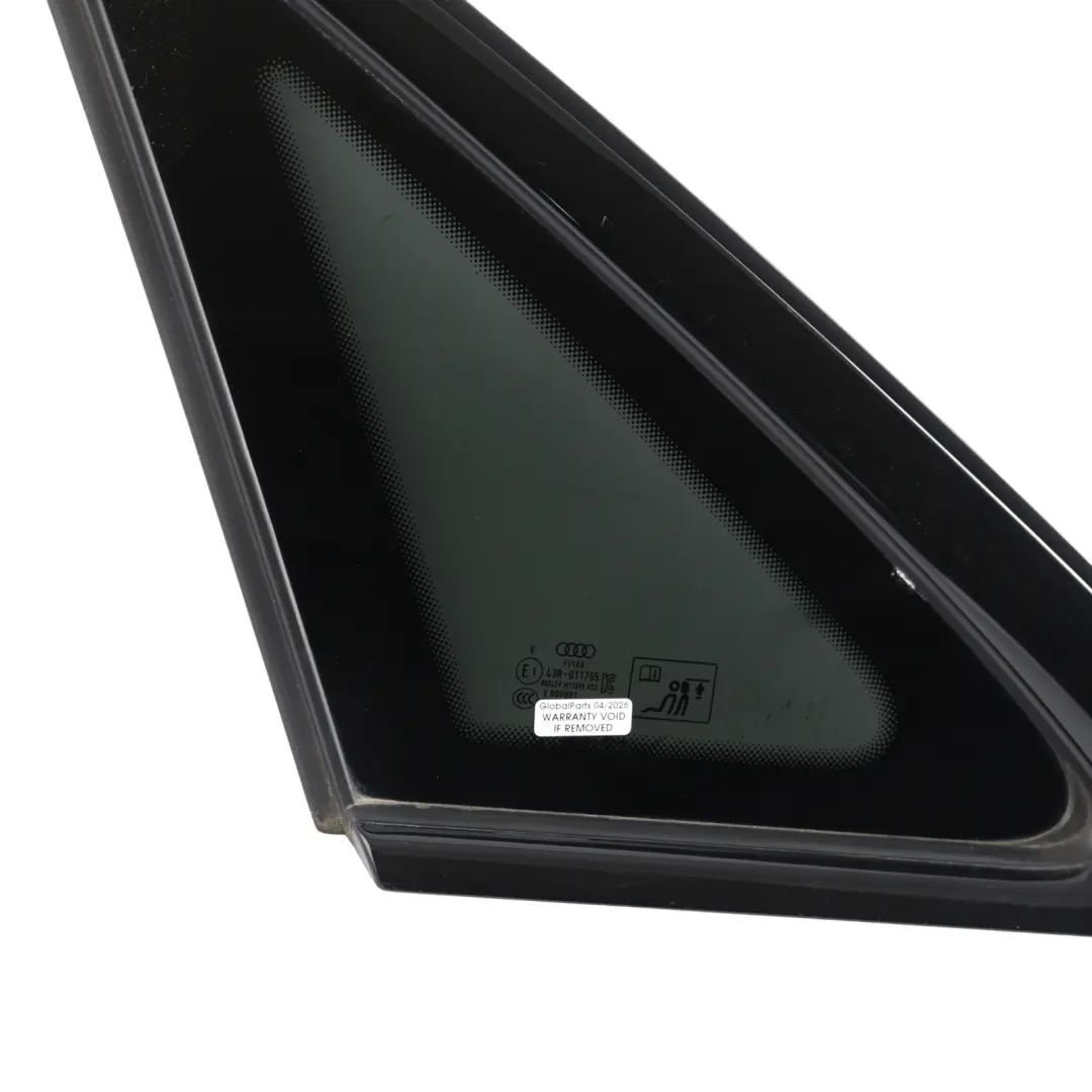 Quarter Glass Window Triangle Fixed AS3 Left N/S to Audi A4 B9 Rear with Part number 8W5845297G Audi A4 B9 Rear Quarter Glass Window Triangle Fixed AS3 Left N/S - SKU 8W5845297G - Part number 8W5845297G