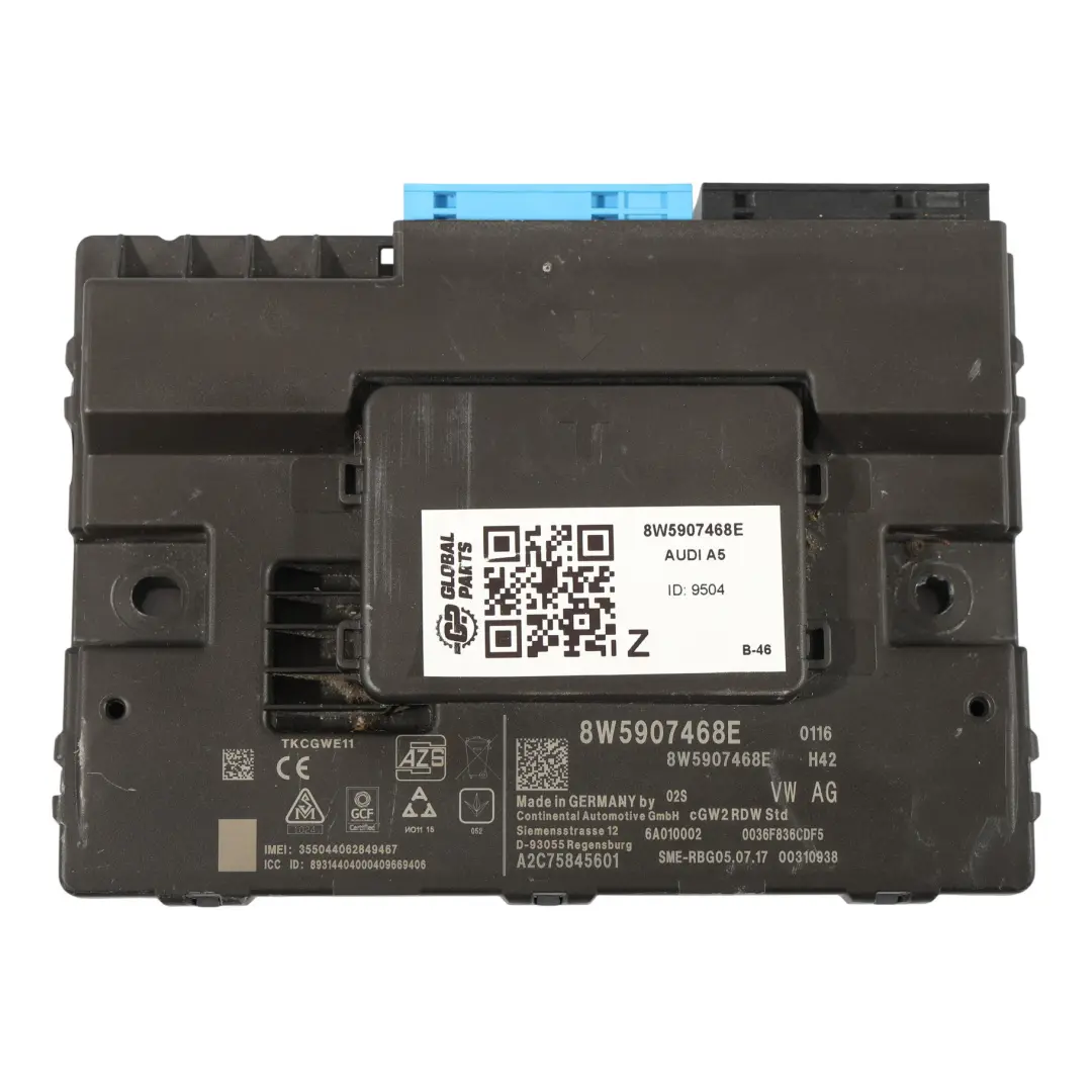4M Gateway Steuergerät Modul ECU für Audi A4 B9 A5 F5 Q7 mit Teilenummer 8W5907468E Audi A4 B9 A5 F5 Q7 4M Gateway Steuergerät Modul ECU - SKU 8W5907468E - Teilenummer 8W5907468E